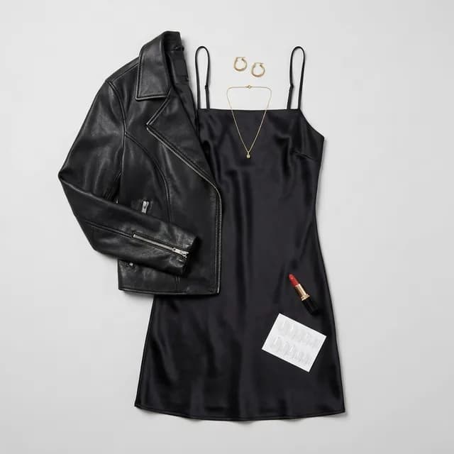 Satin slip dress